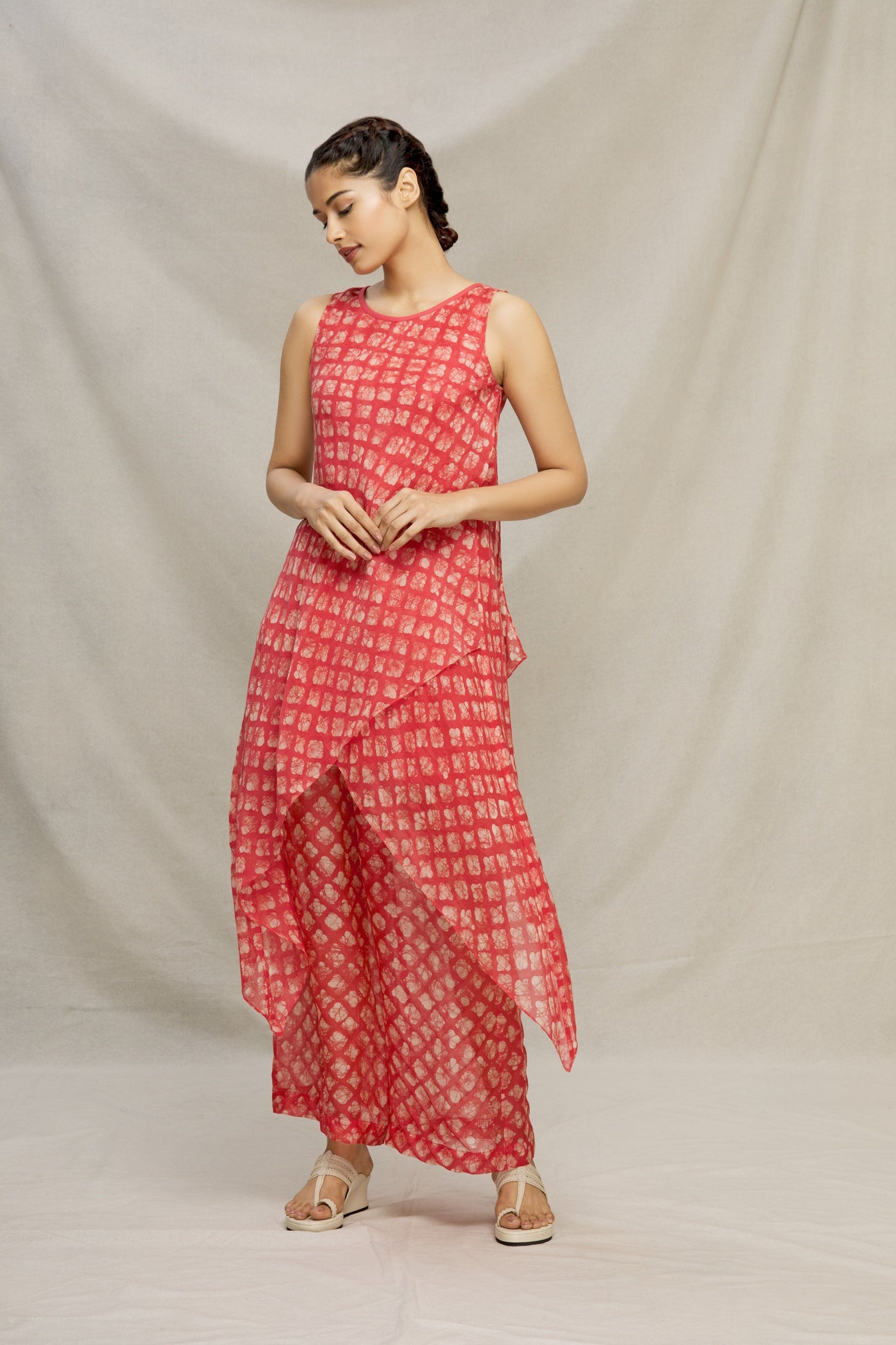 LAAL BATIK DOUBLE BIAS BOAT NECK TUNIC Fashion MYOHO 