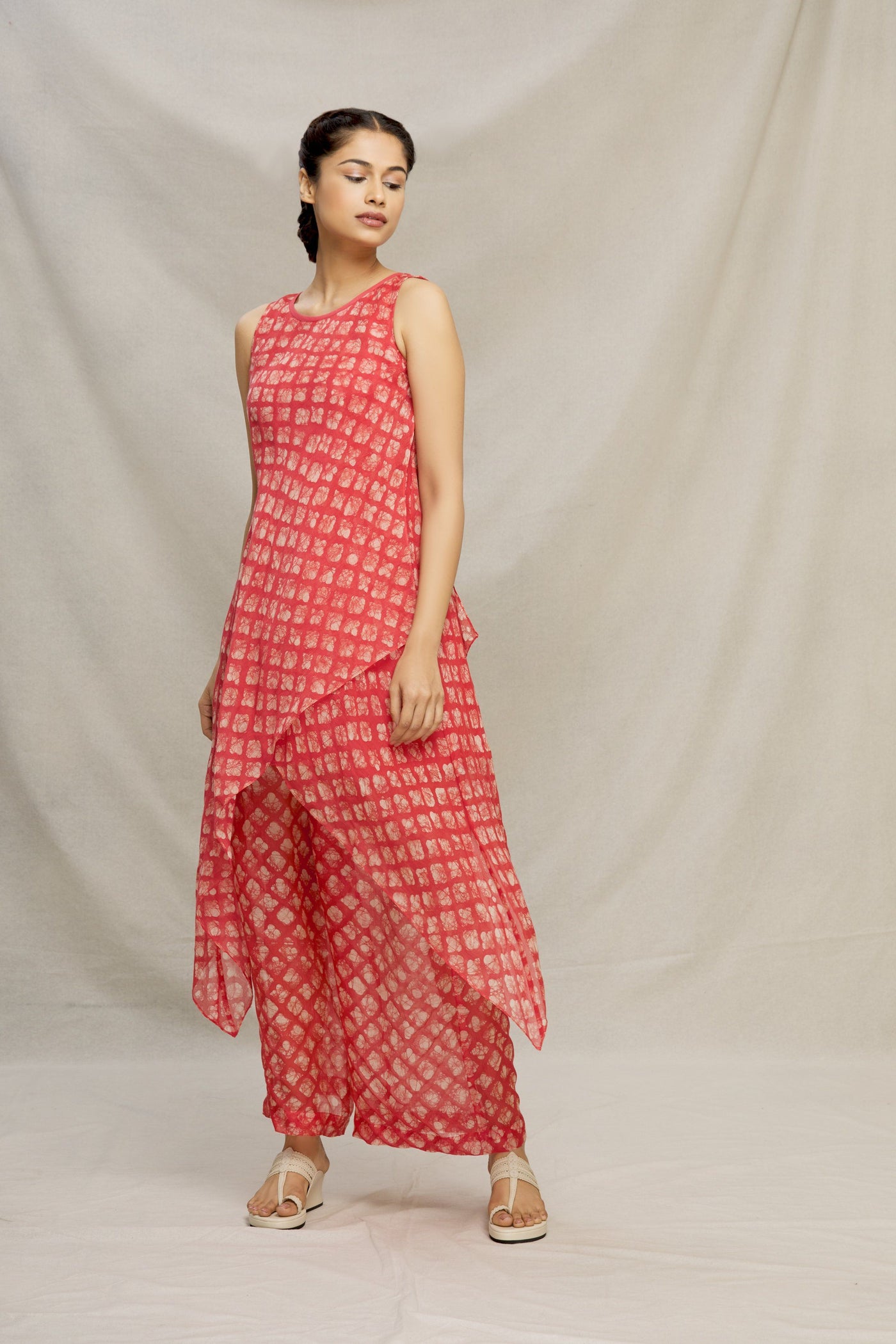 LAAL BATIK DOUBLE BIAS BOAT NECK TUNIC Fashion MYOHO 