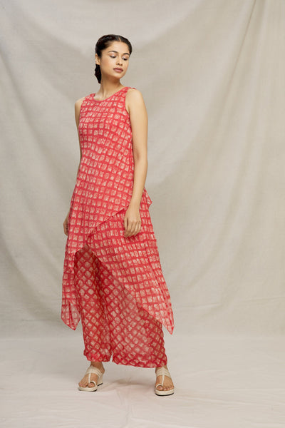 LAAL BATIK DOUBLE BIAS BOAT NECK TUNIC Fashion MYOHO 