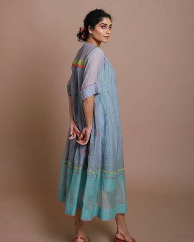 Life in Pink back embroidered jacket dress Fashion Rajiramniq