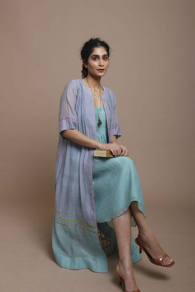 Life in Pink back embroidered jacket dress Fashion Rajiramniq