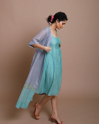 Life in Pink back embroidered jacket dress Fashion Rajiramniq