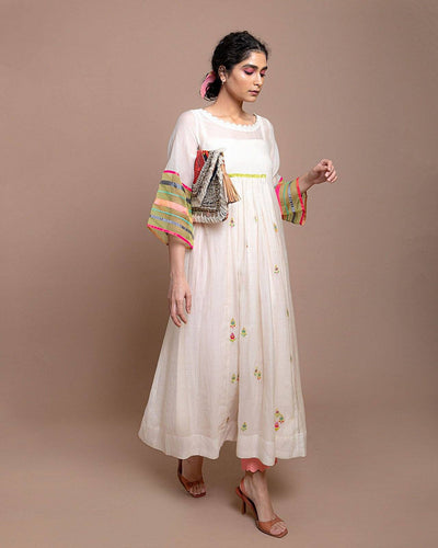 Life in Pink Center Puckering Kurta Fashion Rajiramniq