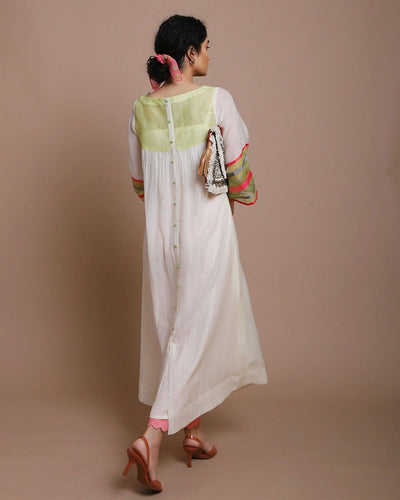 Life in Pink Center Puckering Kurta Fashion Rajiramniq