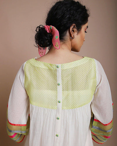 Life in Pink Center Puckering Kurta Fashion Rajiramniq