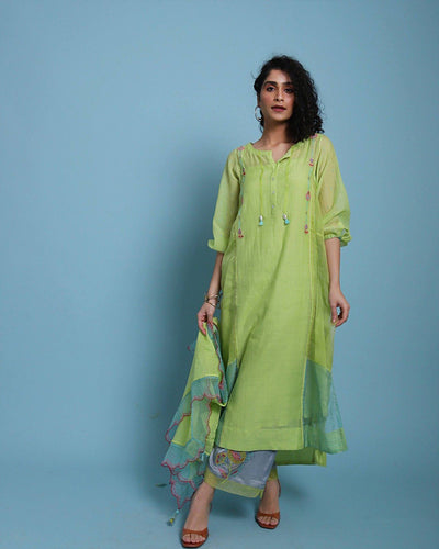 Life In pink Side panel kurta set Fashion Rajiramniq