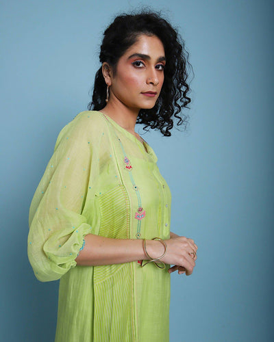 Life In pink Side panel kurta set Fashion Rajiramniq