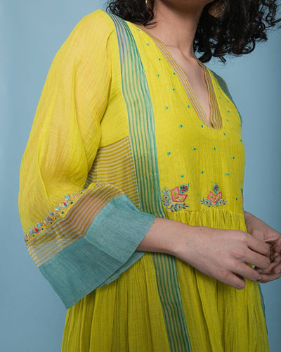 Life in Pink side puckering Kurta Set Fashion Rajiramniq