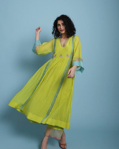 Life in Pink side puckering Kurta Set Fashion Rajiramniq
