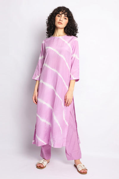 LILAC LEHERIYA EMBROIDERED CO-ORD SET Fashion The Pot Plant