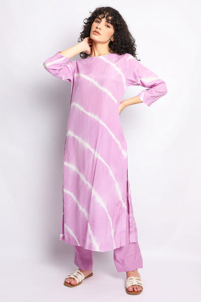 LILAC LEHERIYA EMBROIDERED CO-ORD SET Fashion The Pot Plant