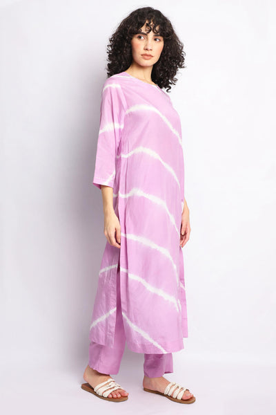 LILAC LEHERIYA EMBROIDERED CO-ORD SET Fashion The Pot Plant