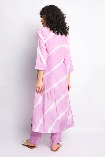 LILAC LEHERIYA EMBROIDERED CO-ORD SET Fashion The Pot Plant