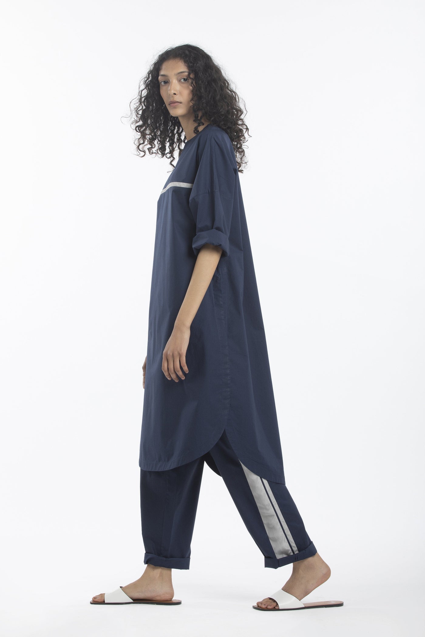 LONG JUMPER CO-ORD- NAVY Fashion THREE