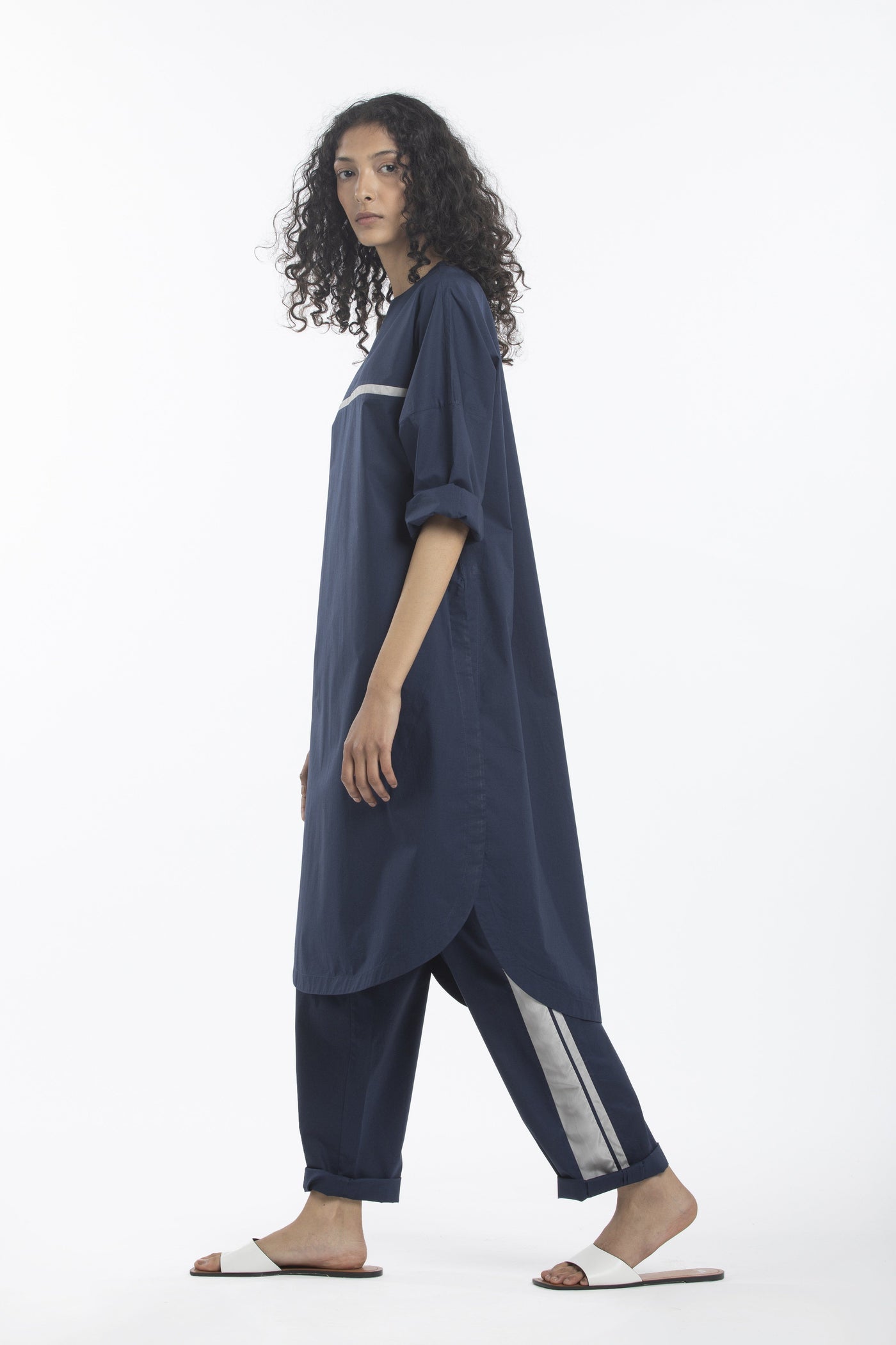 LONG JUMPER-NAVY Fashion THREE