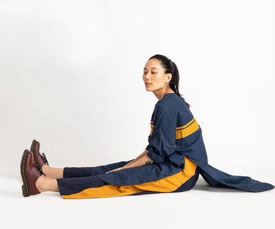 Long Jumper Navy Fashion THREE