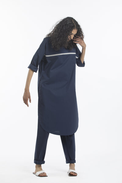 LONG JUMPER-NAVY Fashion THREE