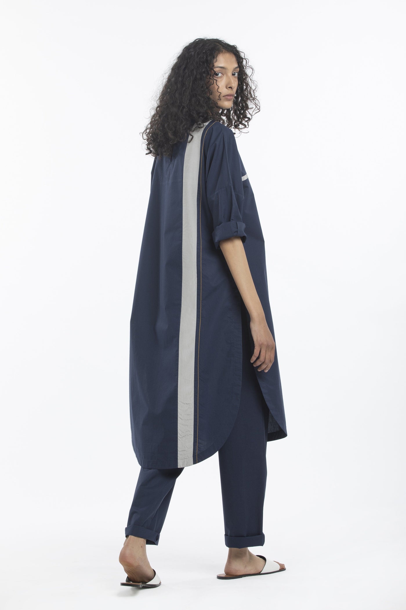 LONG JUMPER-NAVY Fashion THREE