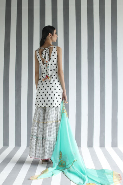 LOVE TO DOT BIG FLOWER GHARARA SET Fashion Rajiramniq