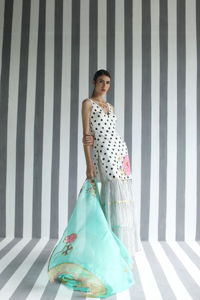LOVE TO DOT BIG FLOWER GHARARA SET Fashion Rajiramniq