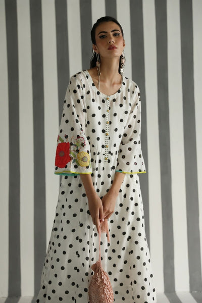 LOVE TO DOT FRONT PUCKERING KURTA SET Fashion Rajiramniq