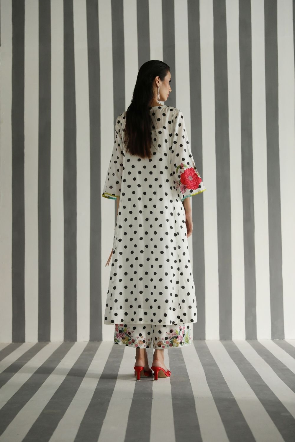 LOVE TO DOT FRONT PUCKERING KURTA SET Fashion Rajiramniq