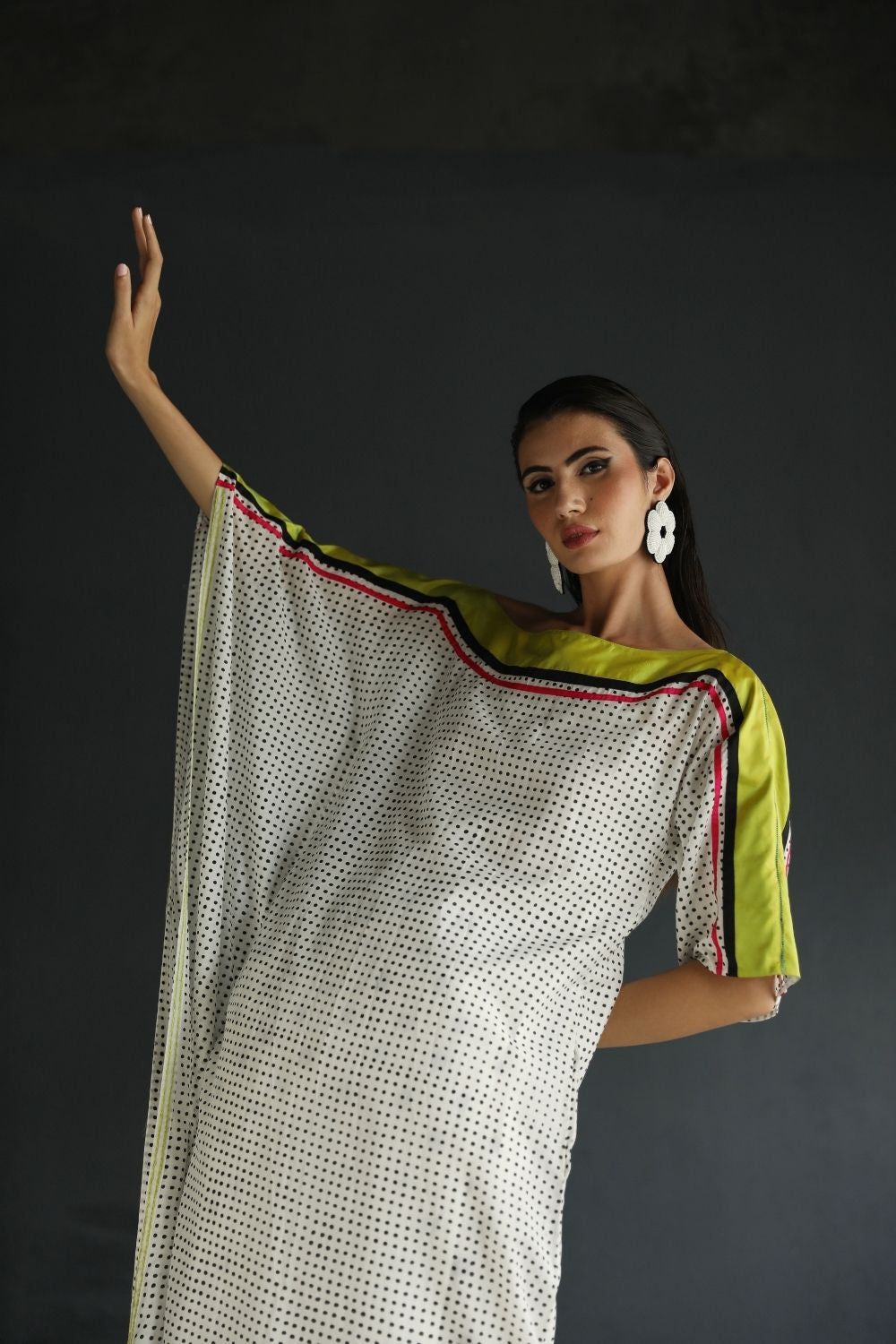 LOVE TO DOT OFF - SHOULDER KAFTAN SET Fashion Rajiramniq