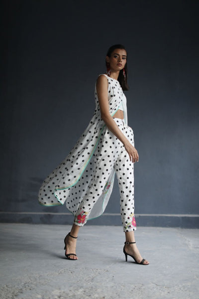 LOVE TO DOT OVERLAP KURTA SET Fashion Rajiramniq