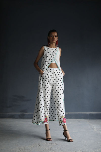 LOVE TO DOT OVERLAP KURTA SET Fashion Rajiramniq