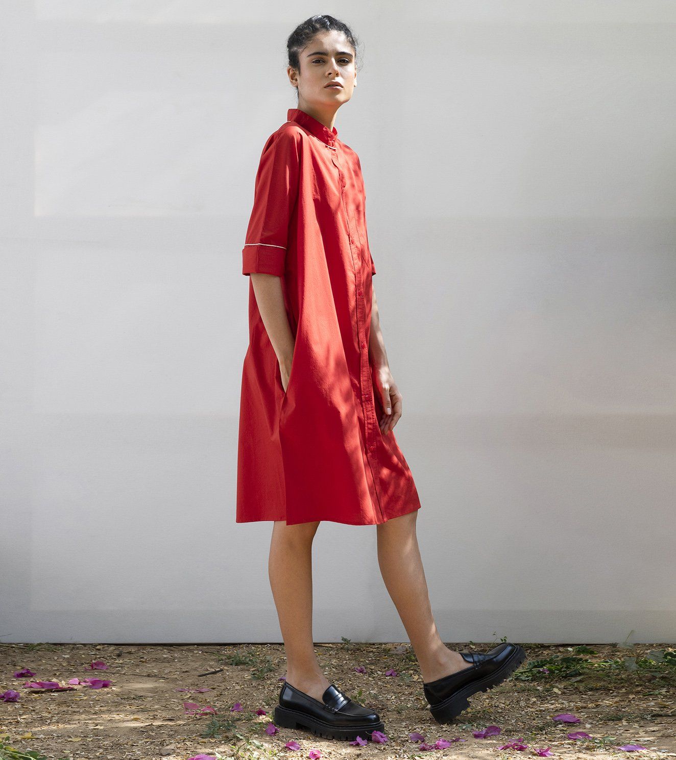 Lycoris Shirt Dress Fashion Khara Kapas