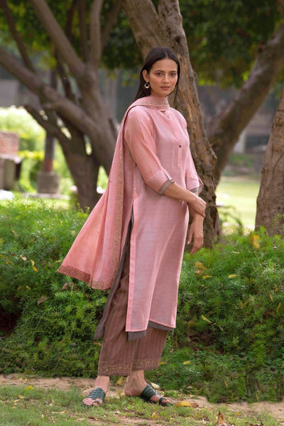 Madhvi Pink Kurta Set Fashion Priti Prashant 
