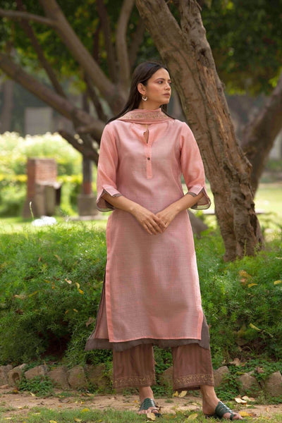 Madhvi Pink Kurta Set Fashion Priti Prashant 