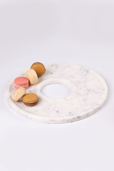 Marble Donut Platter Home Gado Living