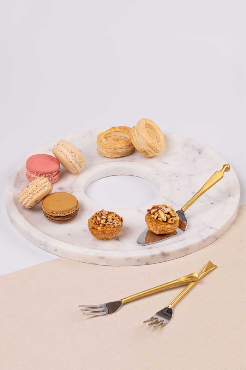 Marble Donut Platter Home Gado Living