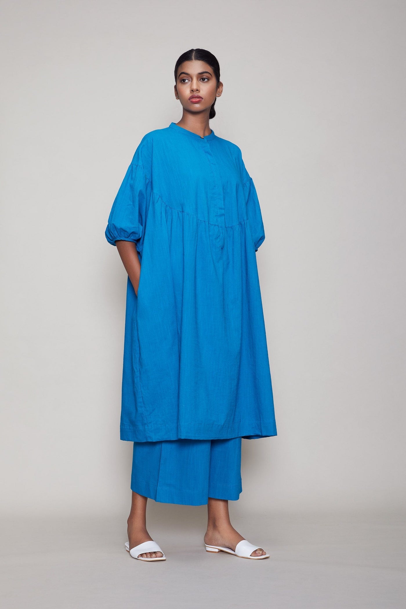 MATI ACRA TUNIC DRESS - BLUE Fashion Mati