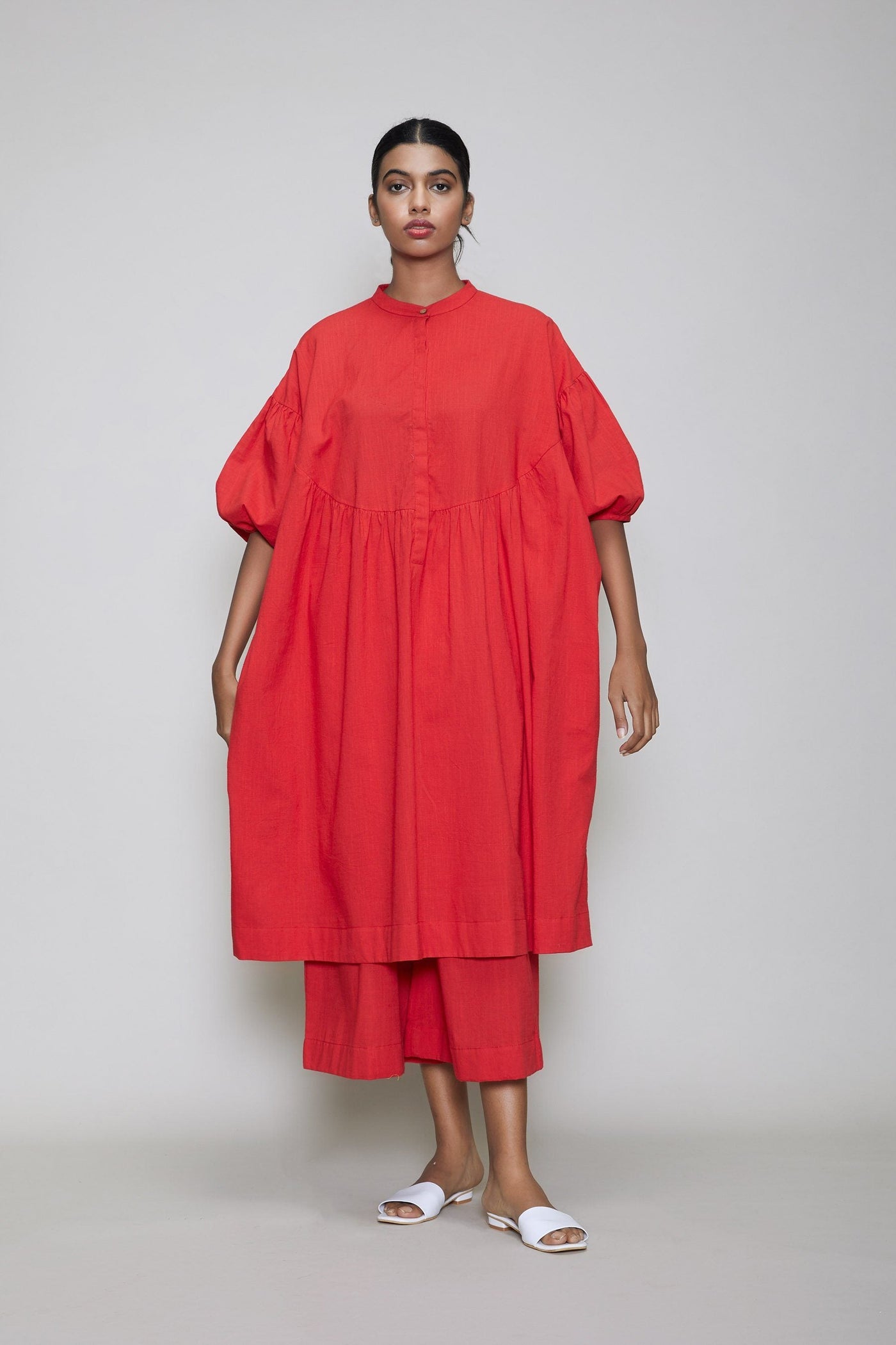 MATI ACRA TUNIC DRESS-RED Fashion Mati