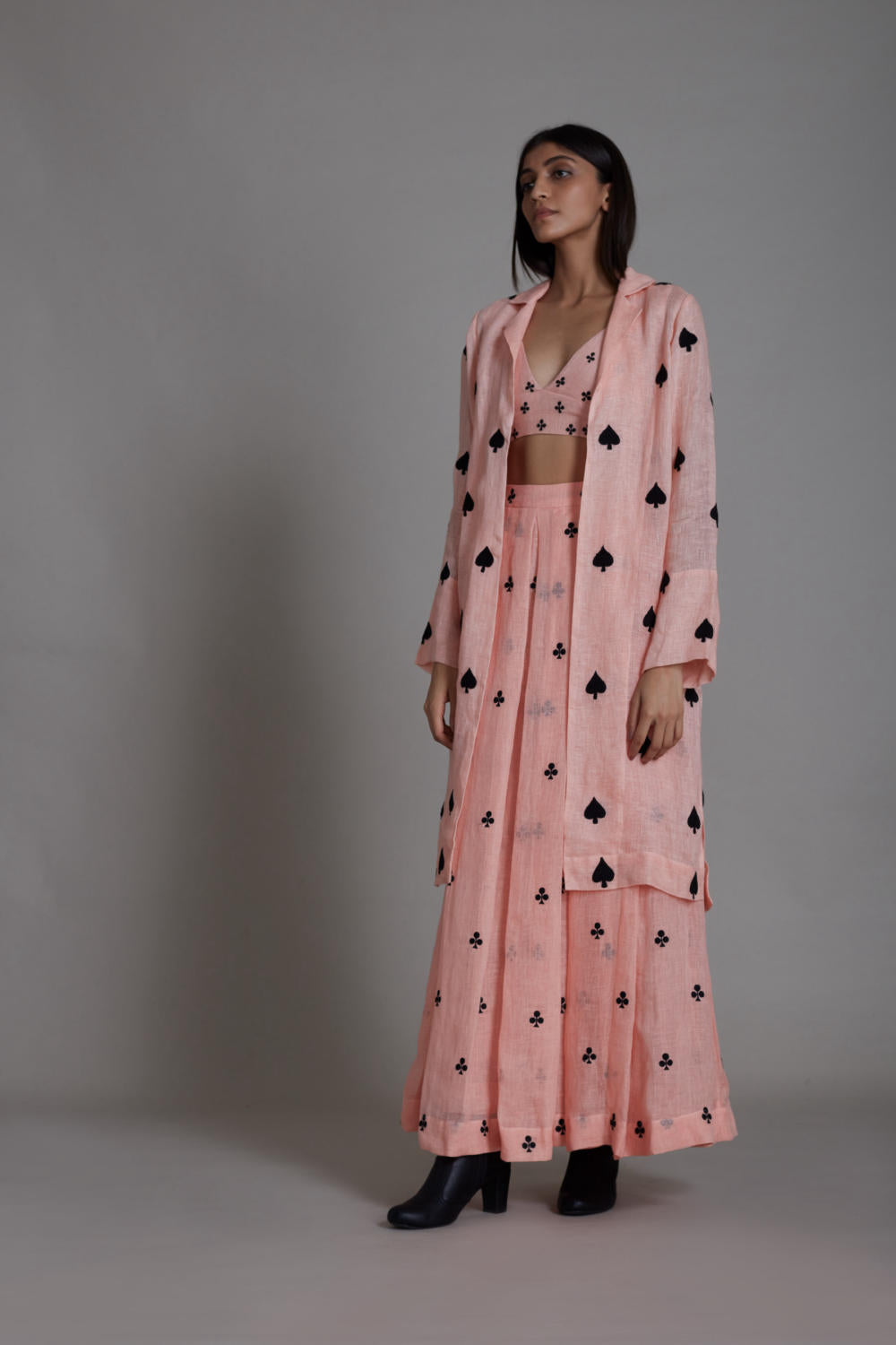 MATI CLUB COVER LEHENGA SET-PINK Fashion Mati