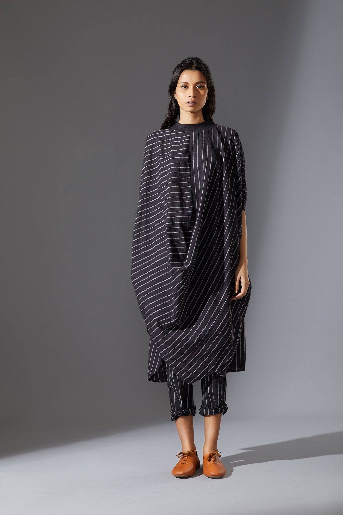 MATI COWL TUNIC SET - BLACK Fashion Mati
