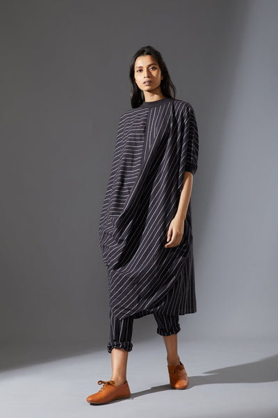 MATI COWL TUNIC SET - BLACK Fashion Mati