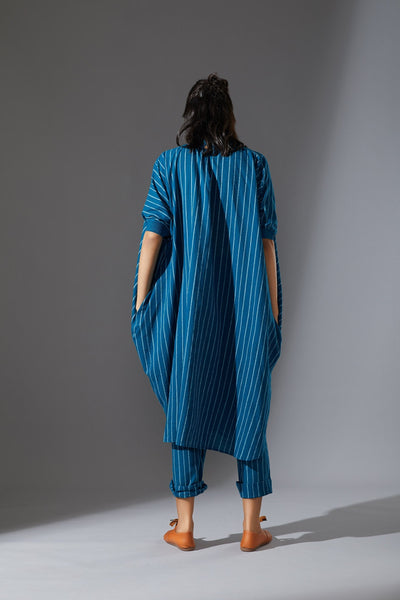 MATI COWL TUNIC SET - BLUE Fashion Mati