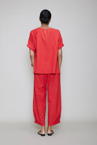 MATI EKIN & HERA CO-RD SET - RED Fashion Mati