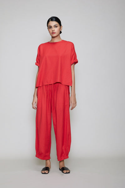 MATI EKIN & HERA CO-RD SET - RED Fashion Mati