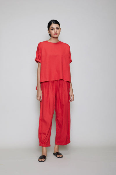 MATI EKIN & HERA CO-RD SET - RED Fashion Mati