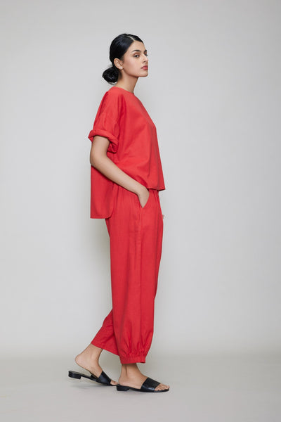 MATI EKIN & HERA CO-RD SET - RED Fashion Mati