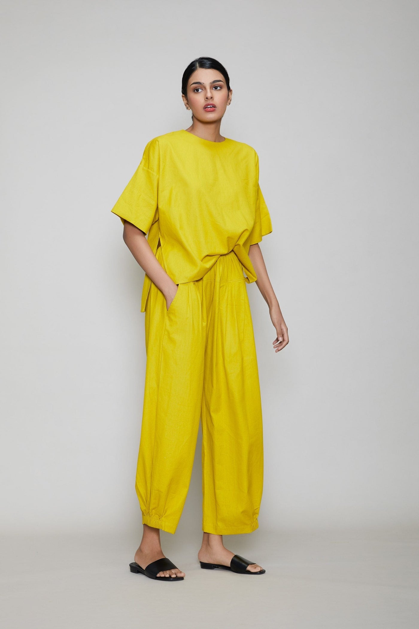 MATI EKIN & HERA CO-RD SET - YELLOW Fashion Mati