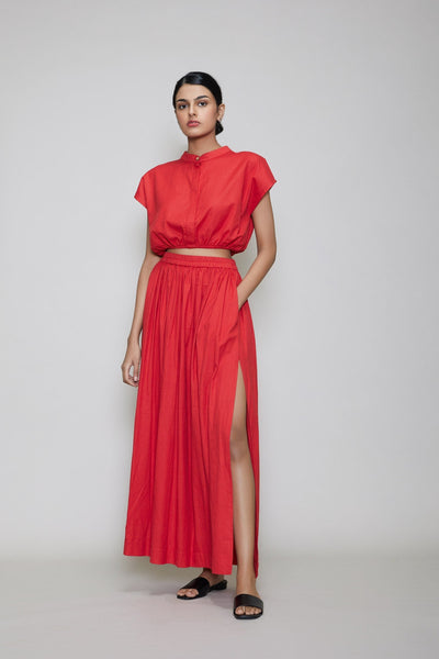 MATI NEW SPHARA SKIRT SET - RED Fashion Mati