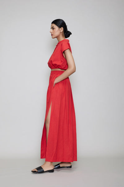 MATI NEW SPHARA SKIRT SET - RED Fashion Mati
