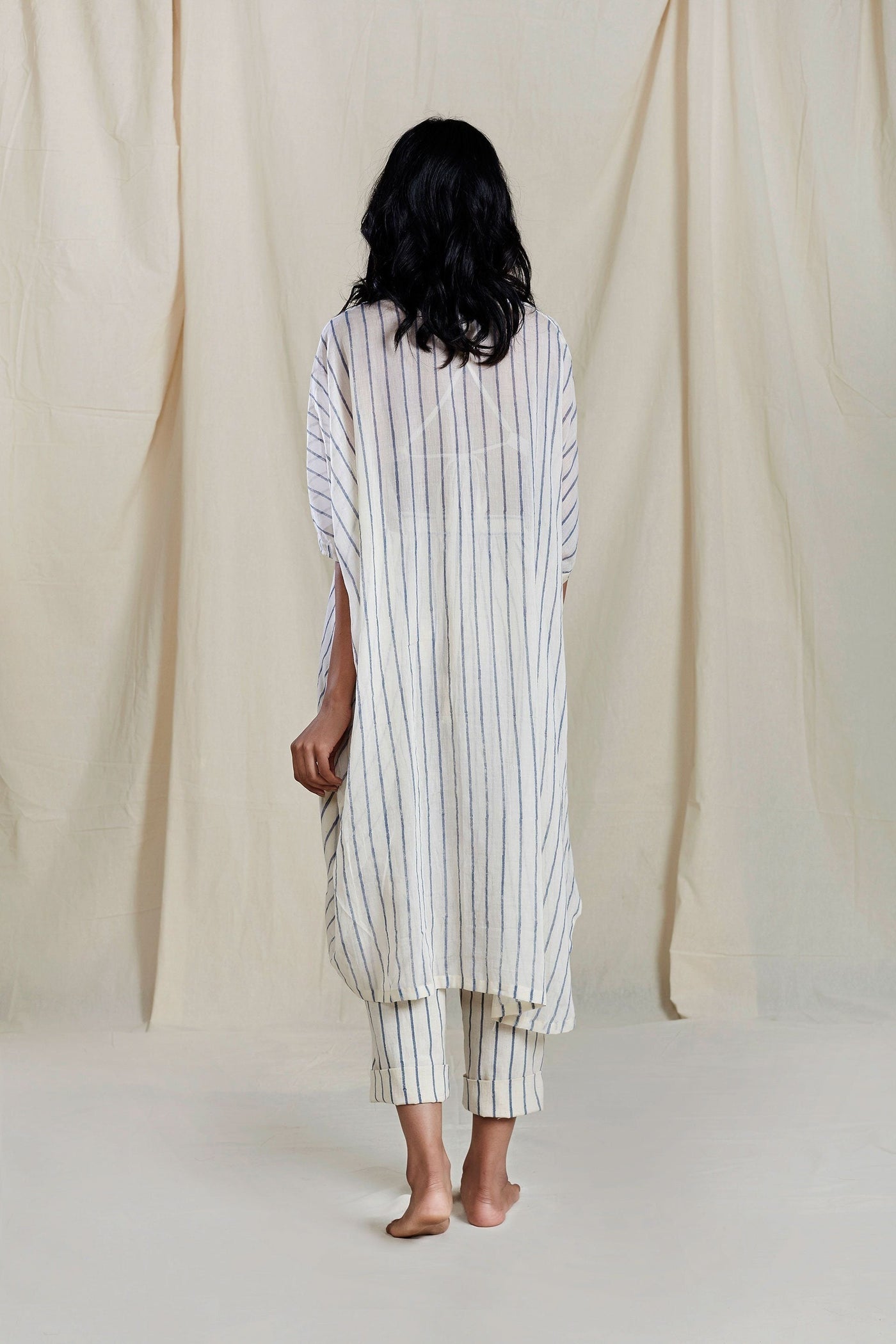 Mati Oatmeal Cowl Tunic Set Fashion Mati