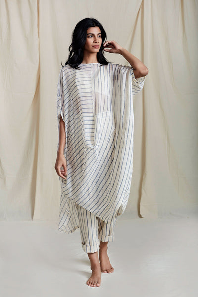 Mati Oatmeal Cowl Tunic Set Fashion Mati
