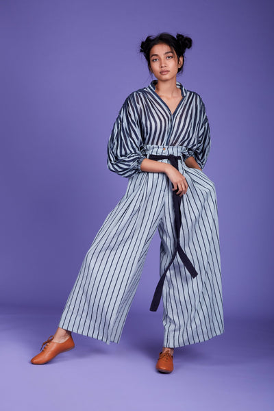 Mati Paper Bag Pants - SSBlue Fashion Mati